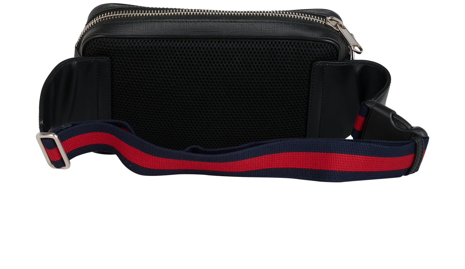 GG Supreme Belt Bag, &pound;495, Handbags, Black/Grey, Leather, Back view